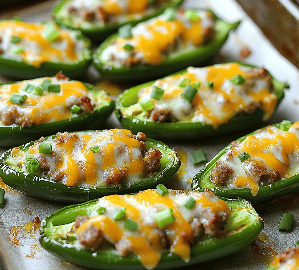 To create the perfect Fiery Sausage Stuffed Jalapenos, it’s essential to understand the role of each ingredient. Let’s dive into the key components that make this dish so special.