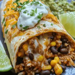 Burritos are a beloved staple in various cuisines, particularly in Mexican and Tex-Mex traditions. Their versatility and convenience make them a favorite for many, encapsulating a delightful mix of flavors and textures in a simple, portable form. Whether enjoyed as a quick lunch, a hearty dinner, or a crowd-pleaser at gatherings, burritos have carved a niche in the hearts (and stomachs) of food lovers around the world. The Ultimate Loaded Beef Burrito takes this classic dish to the next level, transforming a humble wrap into a culinary masterpiece filled with savory ground beef, hearty beans, and fresh toppings.