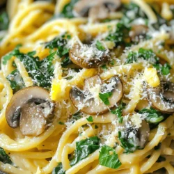 Parmesan Spinach Mushroom Pasta Skillet: A Wholesome Delight