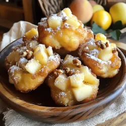 Apple fritters have long held a special place in the hearts of many, serving as a comforting reminder of cozy fall days and family gatherings. Their warm, sweet aroma wafts through kitchens, inviting everyone to indulge in this delightful treat. These delectable pastries combine the luscious flavor of fresh apples with the comforting embrace of fried dough, creating a heavenly experience that is both satisfying and nostalgic. In recent years, a new contender has emerged in the realm of sweet snacks: Apple Fritter Bites. These bite-sized versions of the classic apple fritter are not only easier to eat but also simpler to prepare, making them an ideal choice for anyone looking to satisfy their sweet tooth without the fuss of traditional frying.