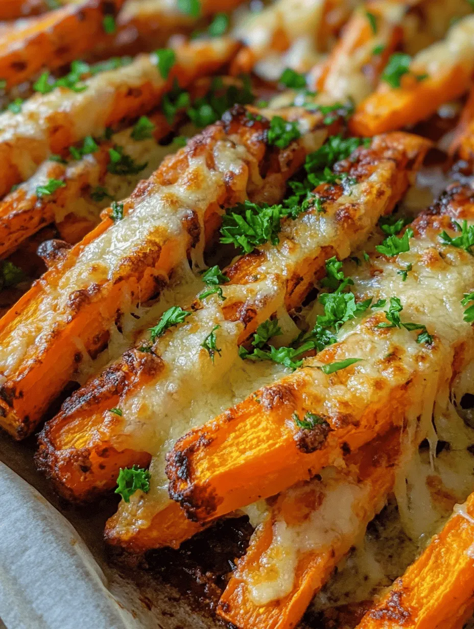 In the quest for healthier snacking options, one of the most delightful discoveries is the Crispy Parmesan Roasted Carrot Fries. These fries are not only a fantastic alternative to traditional potato fries but also provide an array of nutritional benefits that make them a perfect choice for health-conscious eaters. Easy to prepare and bursting with flavor, they can serve as an ideal companion for parties, family gatherings, or even as a satisfying snack during a movie night. By incorporating Parmesan cheese and a medley of aromatic spices, we elevate humble carrots into a crispy treat that everyone will love.