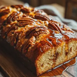 Sweet Alabama Pecan Bread is a delightful baked good that embodies the rich culinary traditions of the American South. With its origin deeply rooted in Southern cuisine, this bread is a perfect representation of the region's love for hearty, comforting dishes that celebrate local ingredients. The use of pecans, a staple in Southern cooking, not only adds flavor but also pays homage to the agricultural heritage of Alabama, where pecan trees flourish.