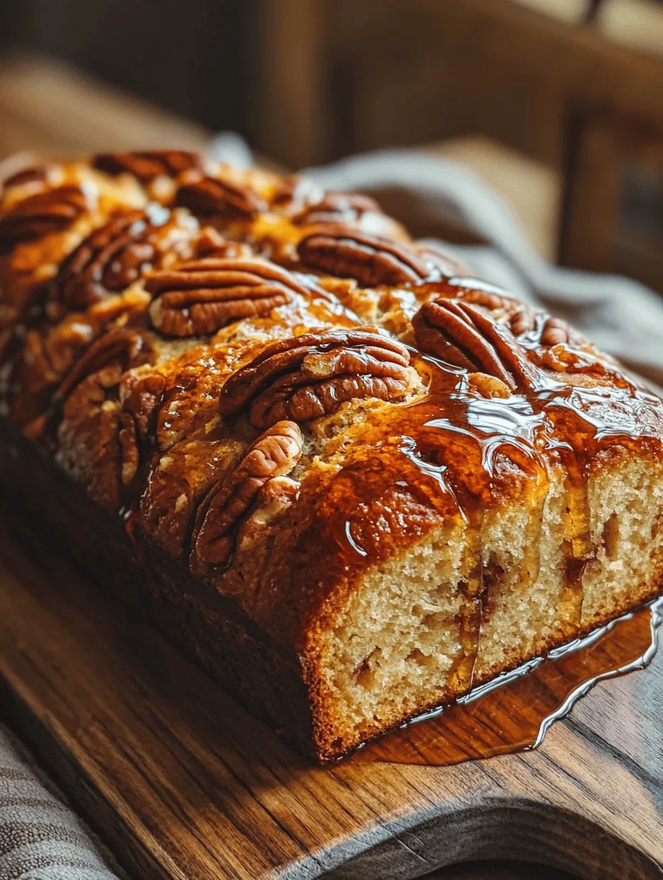 Sweet Alabama Pecan Bread is a delightful baked good that embodies the rich culinary traditions of the American South. With its origin deeply rooted in Southern cuisine, this bread is a perfect representation of the region's love for hearty, comforting dishes that celebrate local ingredients. The use of pecans, a staple in Southern cooking, not only adds flavor but also pays homage to the agricultural heritage of Alabama, where pecan trees flourish.