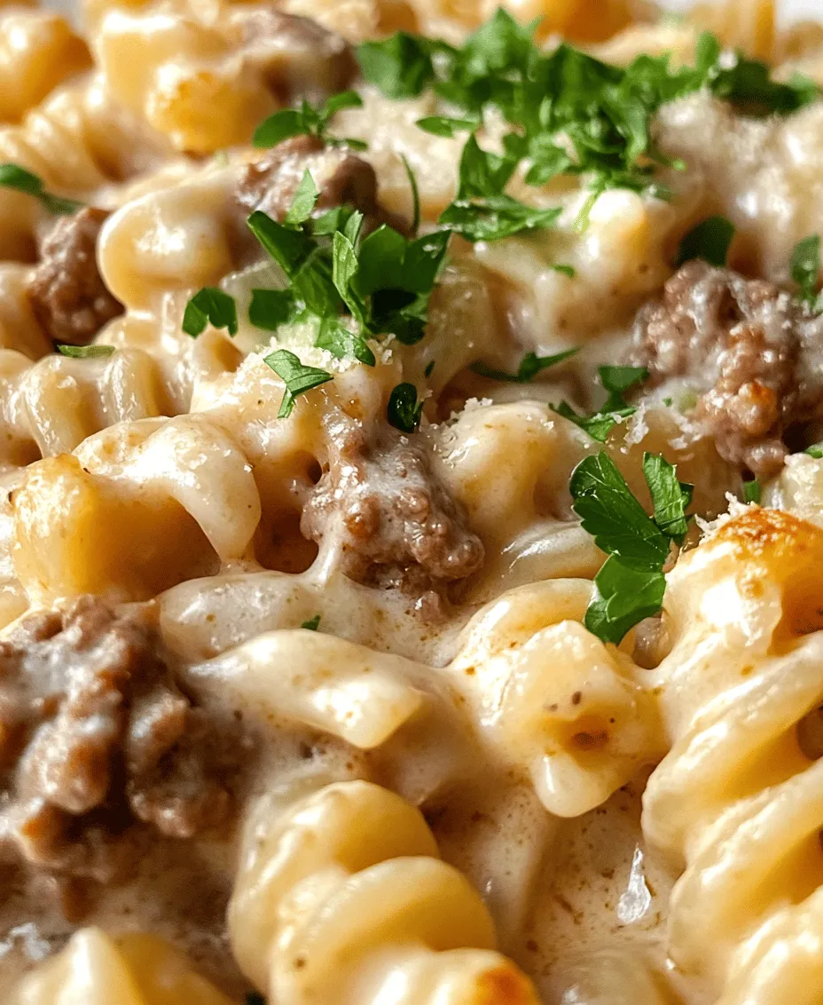 To appreciate this creamy beef and rotini dish fully, it's essential to understand the key ingredients that contribute to its rich flavor and texture. From the pasta to the aromatics, each component plays a vital role in creating this delightful meal.