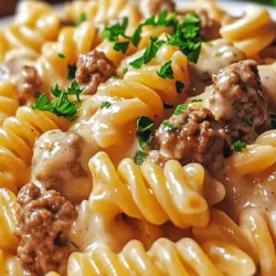 To appreciate this creamy beef and rotini dish fully, it's essential to understand the key ingredients that contribute to its rich flavor and texture. From the pasta to the aromatics, each component plays a vital role in creating this delightful meal.