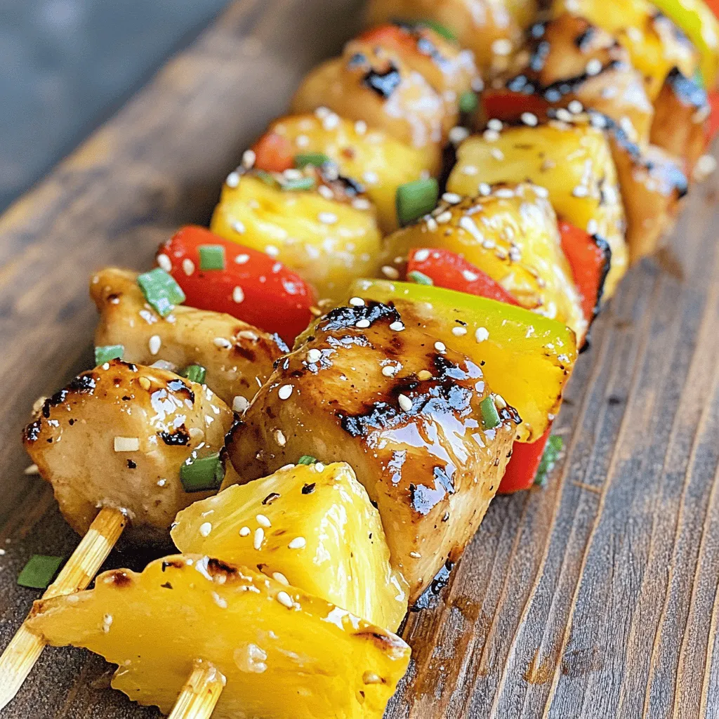 The appeal of Tropical Pineapple Chicken Skewers lies not only in their vibrant presentation but also in the explosion of flavors and textures that each bite delivers. Imagine tender chunks of chicken marinated in a sweet and savory sauce, paired with the tropical sweetness of fresh pineapple and the crispness of bell peppers. This dish encapsulates the essence of summer, transporting your taste buds to a sun-soaked beach with each mouthful.