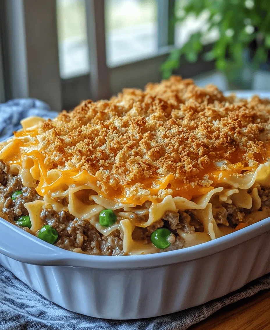 Sour Cream Beef Noodle Casserole is a dish that perfectly encapsulates the essence of home cooking—comforting, hearty, and full of flavors that evoke memories of family gatherings and shared meals. This casserole stands out as a beloved favorite, ideal for busy weeknights or cozy weekends when you want to treat your loved ones to something truly special. Its creamy texture combined with a savory profile makes it not just a meal, but an experience that warms both the heart and the stomach.