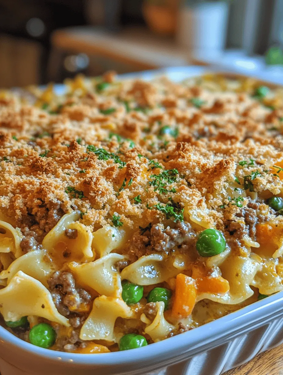 Sour Cream Beef Noodle Casserole is a dish that perfectly encapsulates the essence of home cooking—comforting, hearty, and full of flavors that evoke memories of family gatherings and shared meals. This casserole stands out as a beloved favorite, ideal for busy weeknights or cozy weekends when you want to treat your loved ones to something truly special. Its creamy texture combined with a savory profile makes it not just a meal, but an experience that warms both the heart and the stomach.