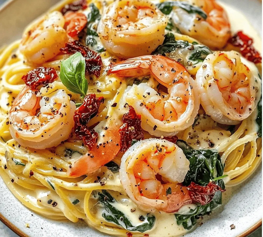 Every great dish begins with high-quality ingredients, and Creamy Tuscan Shrimp Linguine is no exception. Let’s delve into the essential components that contribute to the dish’s unique flavor profile and overall appeal: