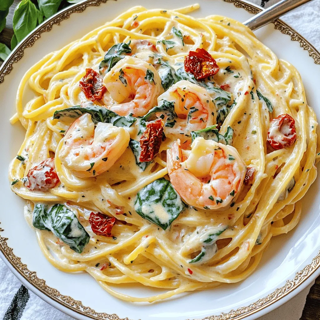 Every great dish begins with high-quality ingredients, and Creamy Tuscan Shrimp Linguine is no exception. Let’s delve into the essential components that contribute to the dish’s unique flavor profile and overall appeal: