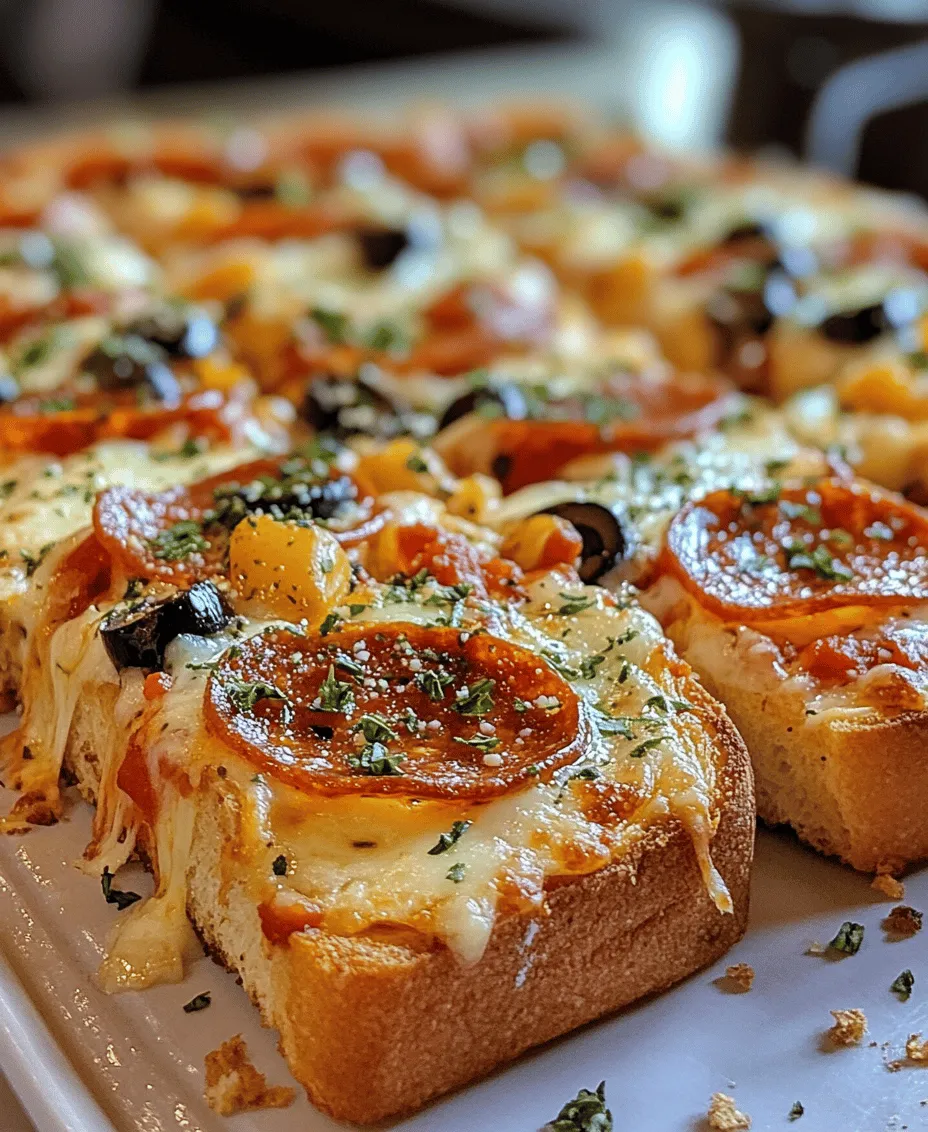 If you're looking for a dish that perfectly marries convenience, taste, and comfort, look no further than Texas Toast Garlic Bread Pizza. This delightful creation is a unique fusion of classic Italian pizza and the beloved Southern staple of garlic bread. The result is an indulgent offering that caters to both the pizza purist and the garlic lover alike. Not only does it boast a crispy, buttery foundation, but it also presents a canvas ripe for customization, making it an ideal choice for families and busy individuals seeking a quick yet satisfying meal.