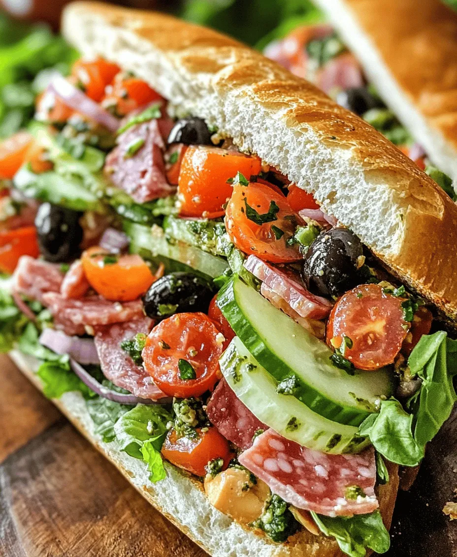 If you're on the hunt for a meal that bursts with flavor, freshness, and versatility, look no further than the Loaded Italian Chopped Salad Sandwich. This delightful dish offers a vibrant combination of fresh vegetables, savory meats, and creamy cheese, all expertly crafted into a sandwich that is perfect for any occasion. Whether you’re packing a lunch for work, planning a picnic with friends, or simply craving a delicious dinner, this sandwich is sure to satisfy your taste buds while providing a refreshing twist on traditional sandwiches.