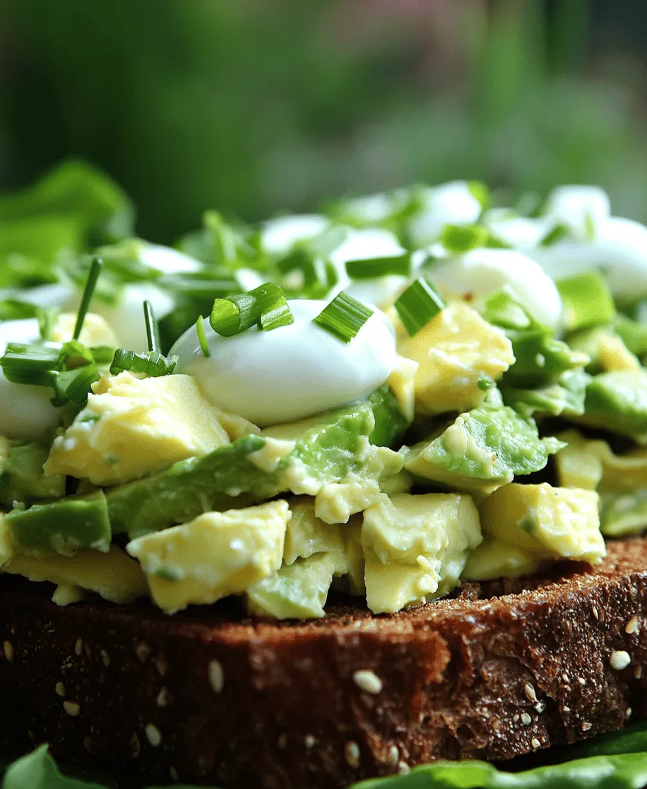 The Creamy Avocado Egg Salad is more than just a tasty treat. It offers an array of nutritional benefits that can enhance your overall health. Eggs, the star of this recipe, are an excellent source of high-quality protein, containing all nine essential amino acids. They also boast a wealth of vitamins and minerals, including vitamin D, B12, phosphorus, and selenium. Incorporating eggs into your diet can help support muscle strength, brain health, and even eye health due to their rich content of lutein and zeaxanthin.