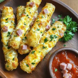 To create the perfect Cheesy Ham Delight Sticks, it’s essential to understand each ingredient’s role and importance in the recipe. Let’s break down the key components that contribute to the flavor and texture of this delicious snack.