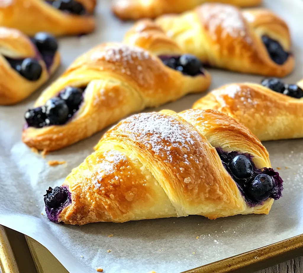 Crescent rolls are a beloved staple in many kitchens, celebrated for their flaky texture and versatile nature. These delightful pastries can be filled with a variety of sweet or savory ingredients, making them suitable for breakfast, brunch, or even as a delicious dinner side. One of the most exciting ways to elevate crescent rolls is by transforming them into a decadent dessert: Blueberry Cheesecake Crescent Rolls. This unique twist combines the rich and creamy goodness of cheesecake with the burst of flavor from fresh blueberries, all enveloped in a tender, golden crescent roll.