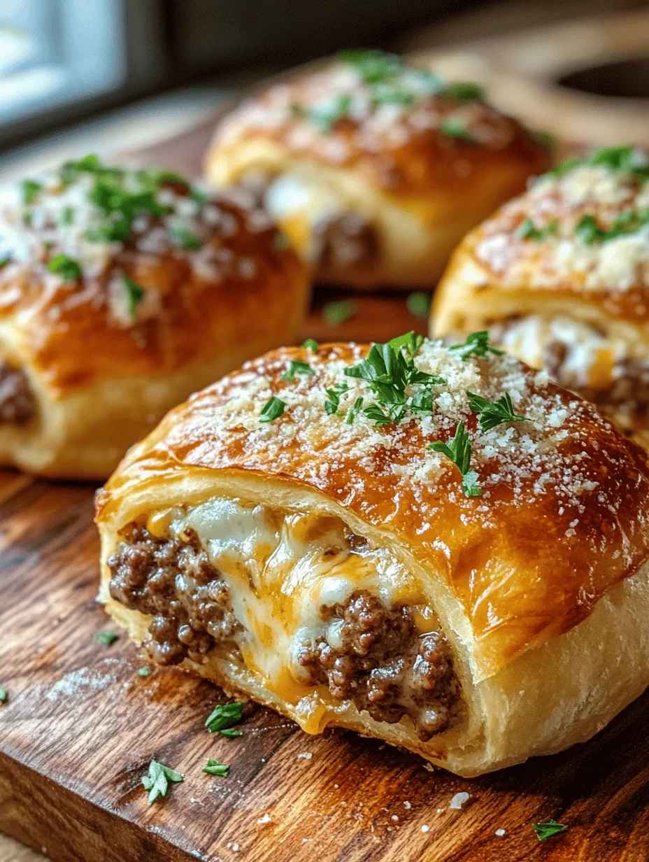 Garlic Parmesan Cheeseburger Bombs: A Comfort Food Delight