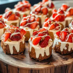 Welcome to the delightful and tempting world of Strawberry Cheesecake Crunch Bites! These little gems are a perfect fusion of textures and flavors, making them an ideal treat for any occasion. Imagine the classic flavors of cheesecake, refreshingly sweet strawberries, and a crunchy graham cracker crust, all coming together in a bite-sized delight. Whether you’re preparing for a lively gathering, celebrating a special event, or simply indulging in a sweet craving, these bites are sure to impress your family and friends.