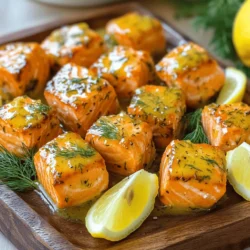 Savory Lemon Butter Salmon Bites Recipe