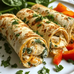 To create the perfect Cheesy Garlic Chicken Wraps, it’s essential to understand the role of each ingredient in the recipe. Here’s a breakdown of what you’ll need: