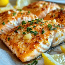 If you're looking for a quick and delicious way to prepare salmon, look no further than Baked Garlic Parmesan Salmon. This dish stands out not only for its delectable flavor but also for its nutritious profile, making it a favorite among health-conscious individuals and busy families. Salmon has gained immense popularity in recent years, and for good reason—it's rich in omega-3 fatty acids, which are essential for heart health, brain function, and overall well-being.