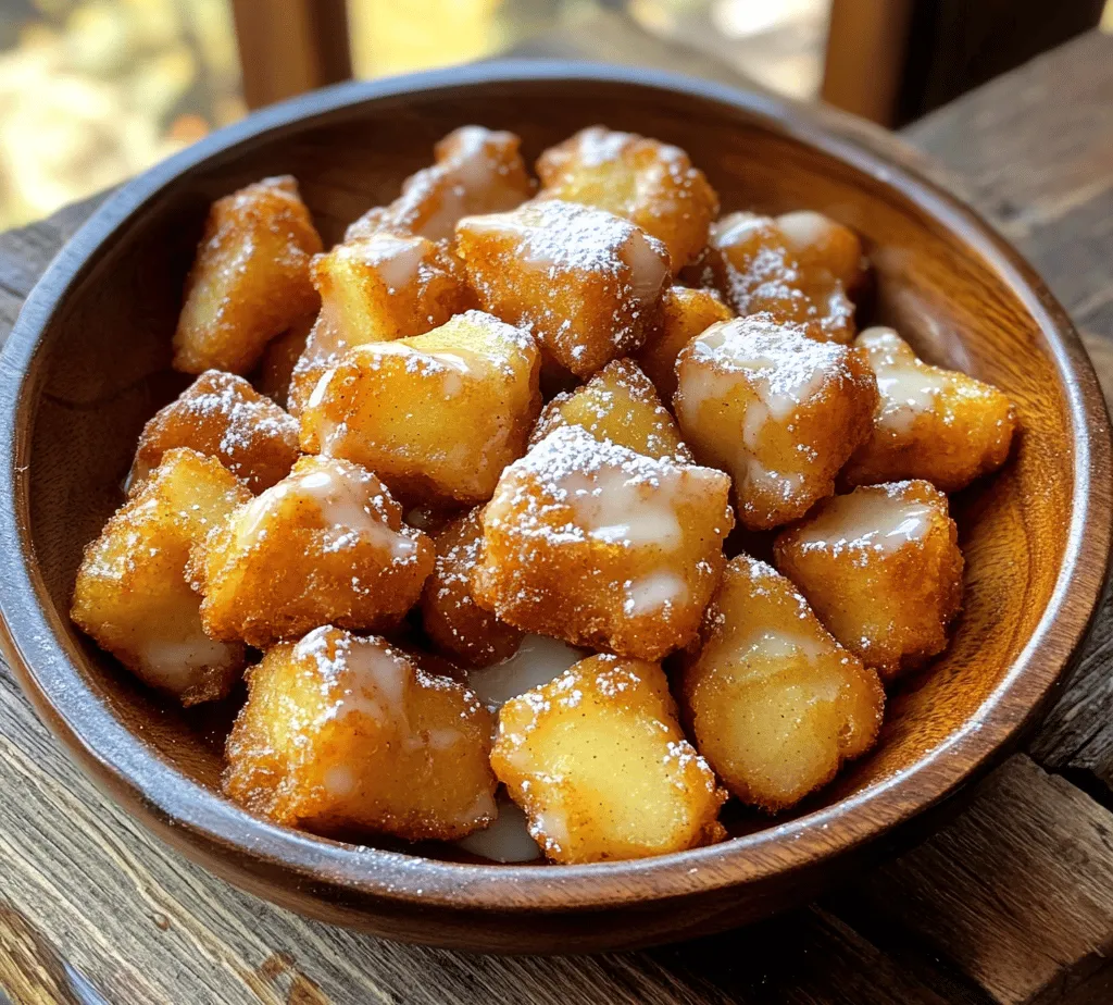 Apple fritters have long been a beloved treat, cherished for their warm, comforting flavors and delightful textures. This deep-fried dessert, usually featuring apple chunks enveloped in a sweet, cinnamon-laced batter, offers a satisfying combination of crispy exterior and tender fruit. They are often enjoyed at fairs, bakeries, and home kitchens alike, making them a staple in the world of sweet indulgences. However, as culinary trends evolve, so do our favorite recipes, leading to the creation of innovative bite-sized versions that cater to modern tastes and lifestyles.