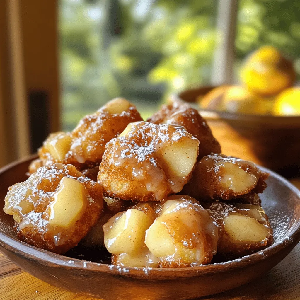 Apple fritters have long been a beloved treat, cherished for their warm, comforting flavors and delightful textures. This deep-fried dessert, usually featuring apple chunks enveloped in a sweet, cinnamon-laced batter, offers a satisfying combination of crispy exterior and tender fruit. They are often enjoyed at fairs, bakeries, and home kitchens alike, making them a staple in the world of sweet indulgences. However, as culinary trends evolve, so do our favorite recipes, leading to the creation of innovative bite-sized versions that cater to modern tastes and lifestyles.