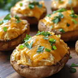 To make Buffalo Chicken Dip Stuffed Baked Mushrooms truly shine, it's essential to understand the key ingredients that contribute to its flavor and texture. Each component plays a vital role in creating a balance of creaminess, spice, and freshness that defines this dish.