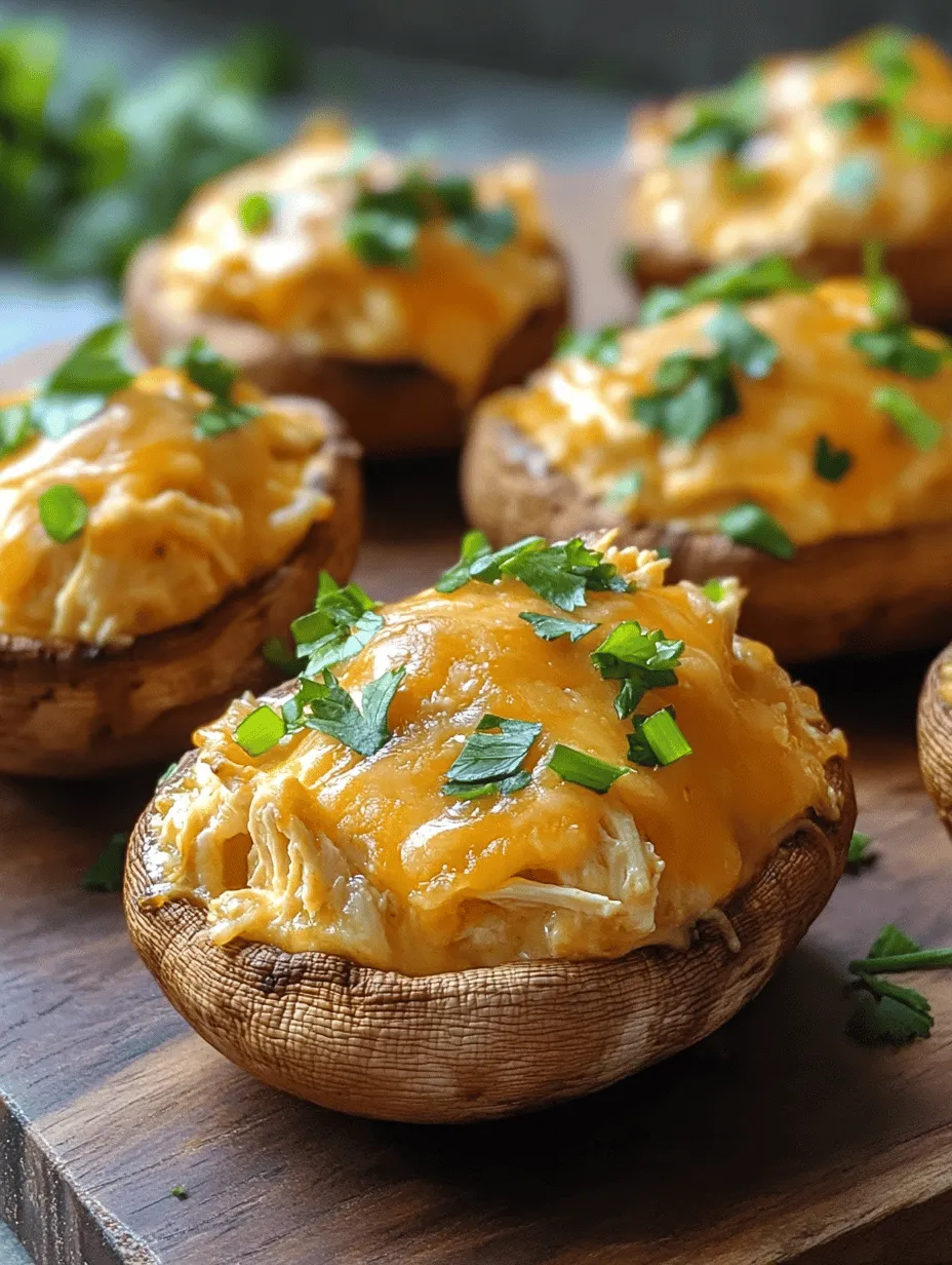 To make Buffalo Chicken Dip Stuffed Baked Mushrooms truly shine, it's essential to understand the key ingredients that contribute to its flavor and texture. Each component plays a vital role in creating a balance of creaminess, spice, and freshness that defines this dish.