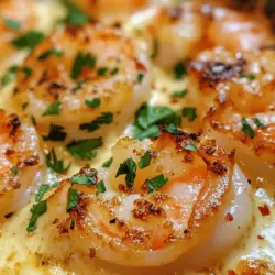 Savory Garlic Shrimp Gratin Recipe