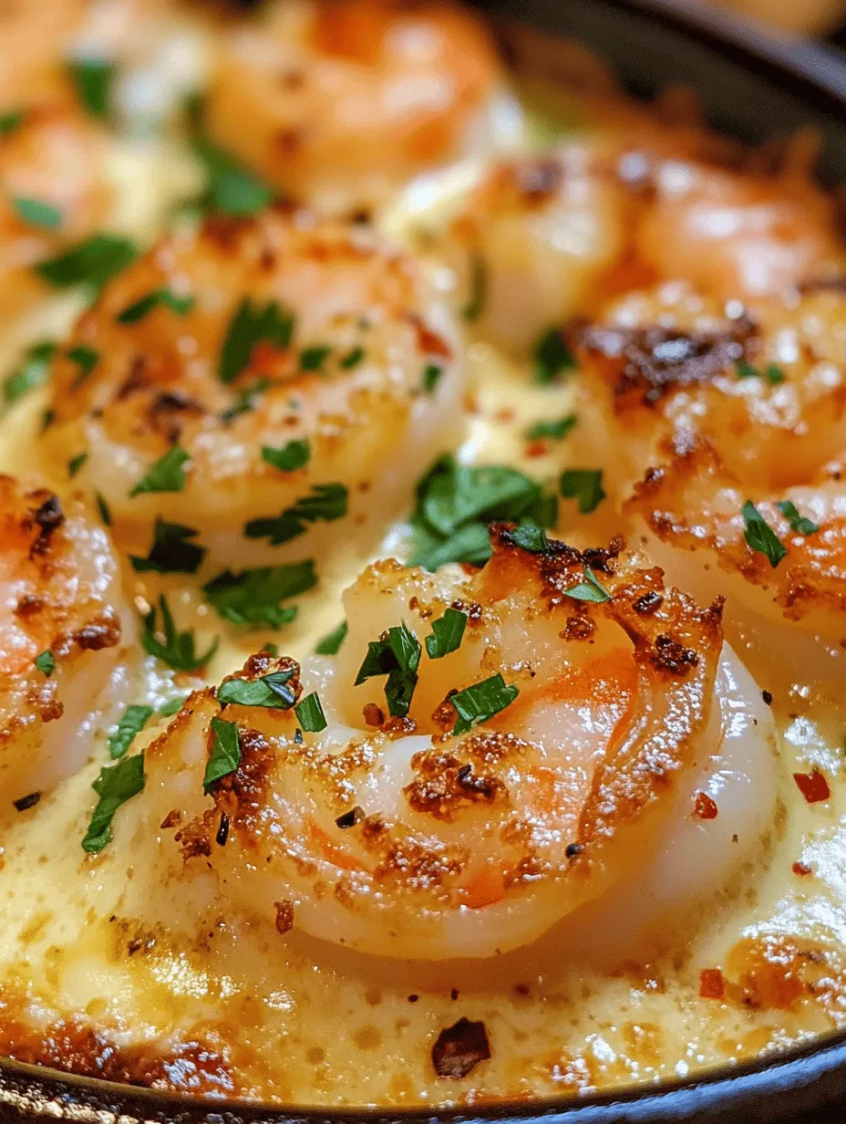 Savory Garlic Shrimp Gratin Recipe