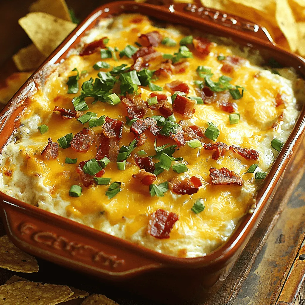 The Smoky Cheesy Bacon Bliss Dip stands out among the array of party dips thanks to its rich, savory profile and creamy texture. It combines the delightful smokiness of Gouda cheese with the salty crunch of crispy bacon, creating an irresistible blend that has made it a crowd-pleaser at potlucks, barbecues, and casual get-togethers. Whether served alongside crispy tortilla chips, fresh vegetables, or toasted baguette slices, this dip is bound to impress your guests and keep them coming back for more.