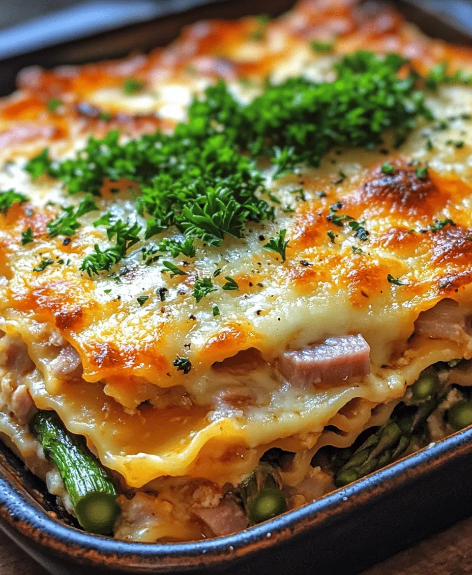 When it comes to comfort food, few dishes can top the hearty, satisfying layers of lasagna. This Italian classic has become a beloved staple across the world, known for its ability to bring families together around the dinner table. Lasagna's appeal lies not only in its warm, comforting nature but also in its versatility—each layer brimming with flavors, textures, and the promise of a delicious meal. In this article, we take this traditional dish and give it a delightful twist by incorporating ham and asparagus, transforming a classic recipe into something refreshingly new while retaining the essence of comfort.