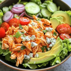 Buffalo Chicken Salad Delight: A Spicy and Healthy Meal