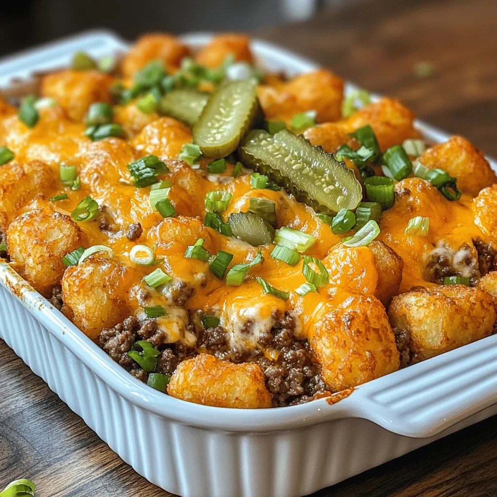 When it comes to comfort food, few dishes can rival the warm, hearty satisfaction of a casserole. Casseroles have a unique ability to bring together a variety of ingredients into one delicious package, making them a beloved choice for families and gatherings alike. Among the myriad options, the Cheeseburger Tater Tot Casserole stands out as a family-friendly dish that is not only easy to prepare but also irresistibly tasty.