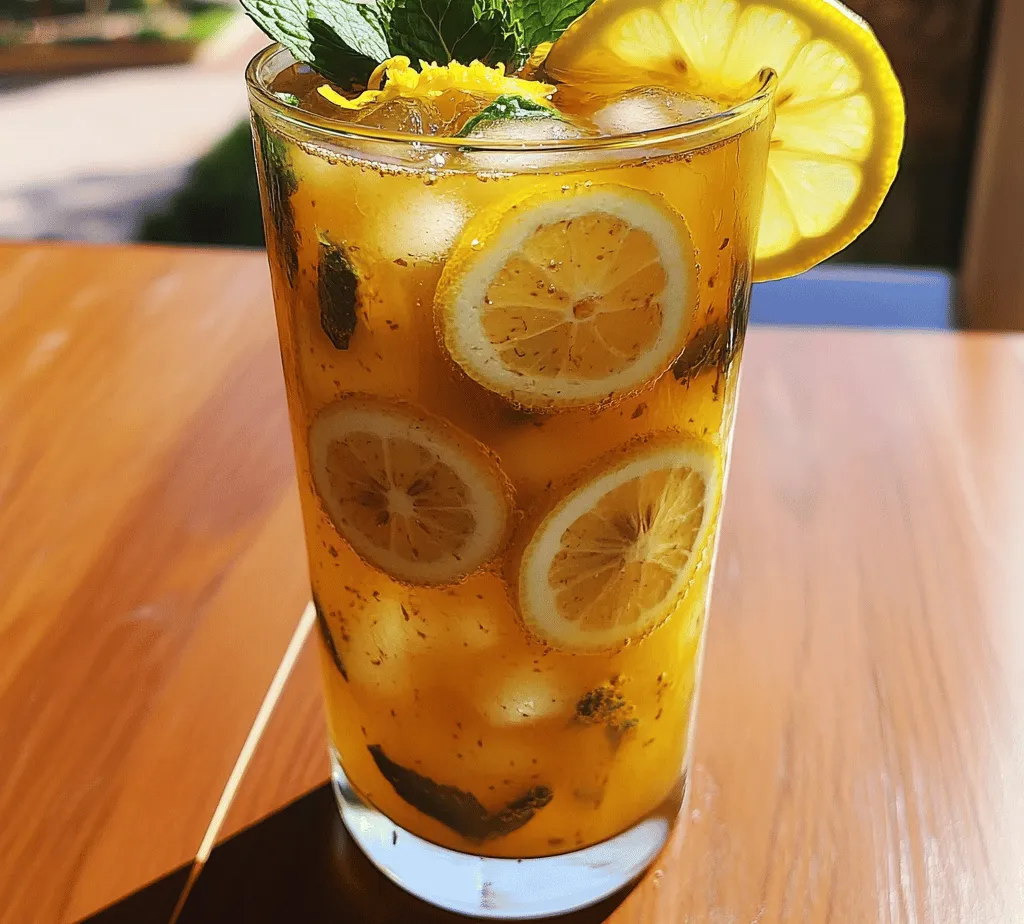 To create the perfect Lemon Vanilla Iced Tea, it’s essential to understand the role of each ingredient. This knowledge not only enhances the flavor of your drink but also helps you make adjustments to suit your taste preferences.