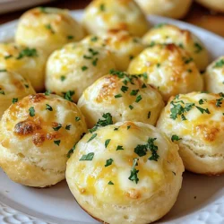 If you're on the hunt for a comforting, mouth-watering snack or appetizer that can elevate any gathering or cozy night in, look no further than Garlic Butter Cheese Bombs. These little bites of joy combine the irresistible allure of gooey cheese with the aromatic warmth of garlic, creating a dish that is sure to delight everyone around the table. The beauty of this recipe lies in its simplicity and the use of Pillsbury Grands! Biscuits, which serve as a perfect, fluffy vessel for the delicious fillings.