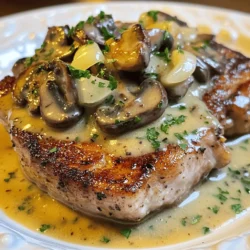 When it comes to comfort food, few dishes can compete with a plate of Creamy Mushroom Bliss Pork Chops. This delightful recipe combines the savory richness of bone-in pork chops with a luscious, creamy mushroom sauce that is sure to warm your heart and satisfy your taste buds. The velvety texture of the sauce paired with the juicy pork chops creates a culinary experience that feels like a warm hug on a plate, making it perfect for weeknight dinners or special occasions alike.