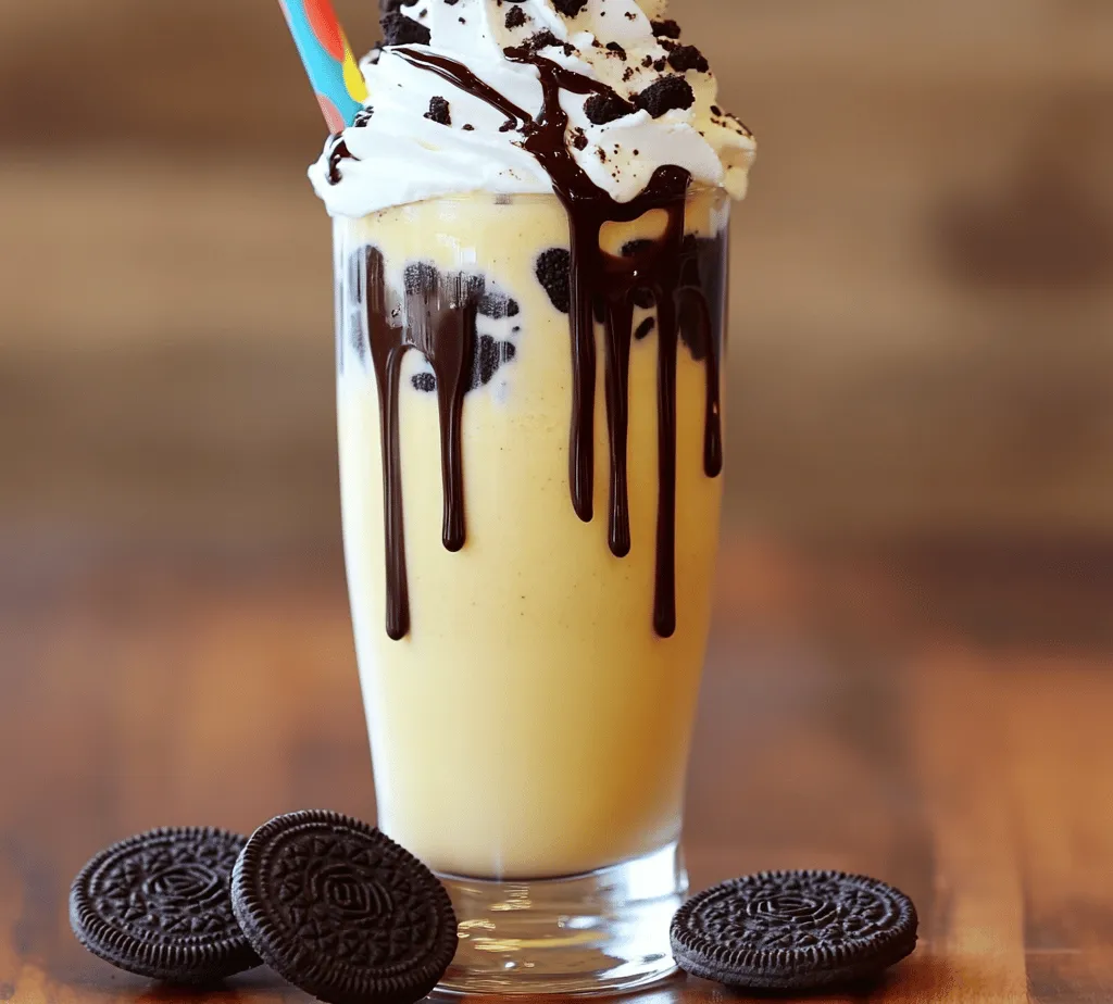 To create the Cookies & Cream Dream Shake, you must understand the importance of each ingredient. This shake is a blend of simple yet essential components that work in harmony to deliver a rich, creamy flavor.