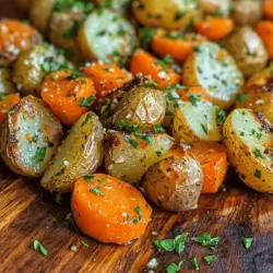 When it comes to side dishes that can elevate any meal, Garlic-Herb Roasted Potatoes and Carrots stand out as a favorite for many home cooks and food enthusiasts alike. This vibrant dish combines the earthy flavors of baby potatoes with the natural sweetness of baby carrots, all lovingly roasted to perfection with aromatic garlic and fresh herbs. Whether you're hosting a family dinner, preparing a festive holiday feast, or simply enjoying a casual weeknight meal, this recipe is versatile enough to complement a wide range of main courses.