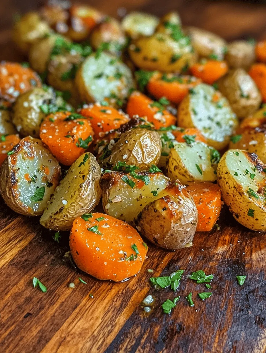 When it comes to side dishes that can elevate any meal, Garlic-Herb Roasted Potatoes and Carrots stand out as a favorite for many home cooks and food enthusiasts alike. This vibrant dish combines the earthy flavors of baby potatoes with the natural sweetness of baby carrots, all lovingly roasted to perfection with aromatic garlic and fresh herbs. Whether you're hosting a family dinner, preparing a festive holiday feast, or simply enjoying a casual weeknight meal, this recipe is versatile enough to complement a wide range of main courses.