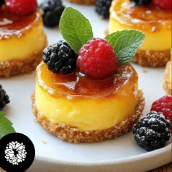 If you're a dessert lover, the thought of indulging in a rich and creamy cheesecake or a silky smooth crème brûlée is likely enough to make your mouth water. Now, imagine bringing these two classic desserts together in one delightful package: enter the mini crème brûlée cheesecakes. This innovative dessert combines the velvety texture of cheesecake with the caramelized sugar topping of crème brûlée, creating a harmonious blend that is both decadent and satisfying.