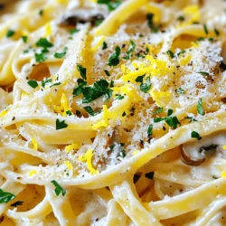 Creamy Garlic Mushroom Pasta Delight: A Comforting Culinary Experience