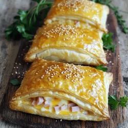 If you’re in search of a delightful and versatile pastry that can elevate any gathering, look no further than the Flaky Ham & Cheese Delight. This scrumptious treat is a perfect blend of savory ham and creamy cheese, all enveloped in the light, flaky layers of puff pastry. Whether you're entertaining guests at a party, serving up snacks for a game day gathering, or looking for a quick and satisfying light meal, these pastries fit the bill beautifully.