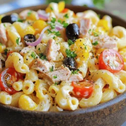 Zesty Tuna Macaroni Salad Fiesta