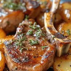 Savory roasted lamb chops with potatoes and onions is a culinary delight that brings together the rich, tender meat of lamb with the earthy flavors of roasted vegetables. This dish has captured the hearts and palates of food enthusiasts worldwide, offering a robust flavor profile that is both satisfying and comforting. Not only does it make for an impressive centerpiece at any dinner table, but it also embodies the art of simple yet exquisite cooking.