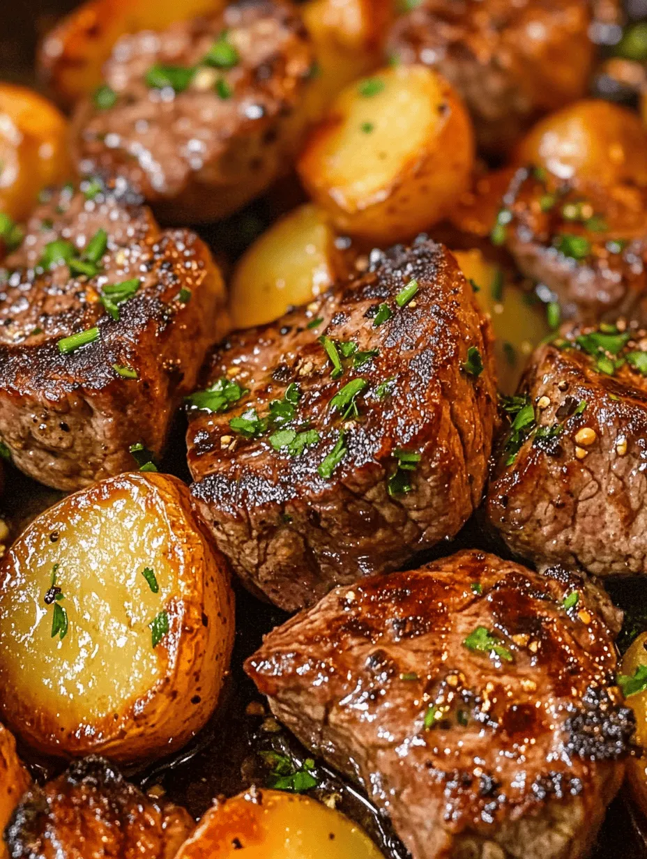 If you're on the hunt for a dish that combines robust flavors, mouthwatering textures, and an impressive presentation—all while being quick and easy to prepare—look no further than Sizzling Garlic Butter Steak Bites & Crispy Potatoes. This delightful recipe is perfect for family dinners, intimate gatherings, or even when you're looking to treat yourself after a long day.