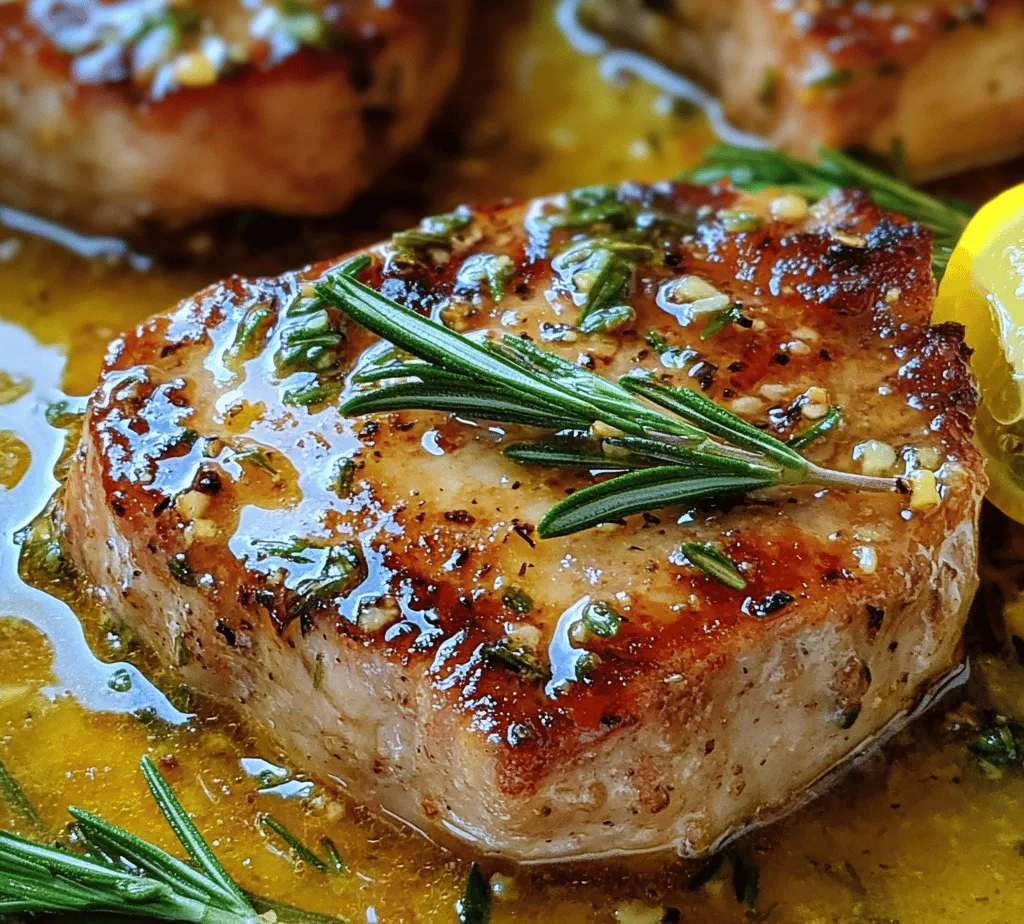 If you're looking for a mouthwatering dish that combines simplicity with gourmet flair, look no further than rosemary garlic butter pork chops. This recipe elevates a classic meat option into a succulent experience that will leave your taste buds dancing. The combination of tender pork chops seared to perfection with aromatic garlic and fragrant rosemary creates an irresistible aroma that fills your kitchen and entices everyone around. The richness of the butter adds depth to the dish, making it a delightful centerpiece for any meal.