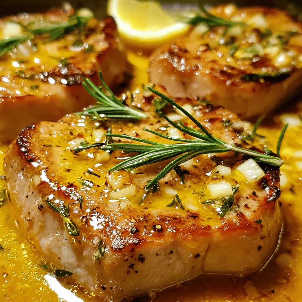 If you're looking for a mouthwatering dish that combines simplicity with gourmet flair, look no further than rosemary garlic butter pork chops. This recipe elevates a classic meat option into a succulent experience that will leave your taste buds dancing. The combination of tender pork chops seared to perfection with aromatic garlic and fragrant rosemary creates an irresistible aroma that fills your kitchen and entices everyone around. The richness of the butter adds depth to the dish, making it a delightful centerpiece for any meal.