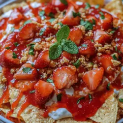 Imagine a dessert that combines the creamy decadence of cheesecake with the fun, shareable nature of nachos. Enter Strawberry Cheesecake Nachos, a delightful fusion that transforms traditional dessert expectations into an indulgent experience perfect for gatherings and celebrations. This innovative recipe takes the essence of classic cheesecake and reimagines it in a playful, accessible format that is sure to impress your guests.