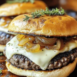 French Onion Burgers: A Gourmet Twist on a Classic